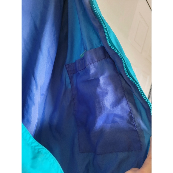 VNT Pacific Trail colorblock mens jacket size Large with hidden hood blue - Picture 4 of 12